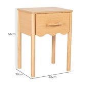 Temple &amp; Webster Kids' Kye Wavy Bedside Table