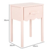 Temple &amp; Webster Kids' Kye Wavy Bedside Table
