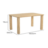 Temple &amp; Webster Tara Mango Wood Dining Table