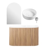 Temple &amp; Webster Nomad II 750mm Vanity Package with Arched Shaving Cabinet