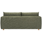Temple &amp; Webster Henry Premium 3 Seater Queen Chenille Sofa Bed