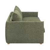 Temple &amp; Webster Henry Premium 3 Seater Queen Chenille Sofa Bed
