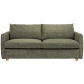 Temple &amp; Webster Henry Premium 3 Seater Queen Chenille Sofa Bed