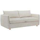 Temple &amp; Webster Henry Premium 3 Seater Queen Chenille Sofa Bed
