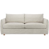 Temple &amp; Webster Henry Premium 3 Seater Queen Chenille Sofa Bed
