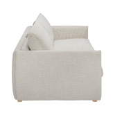 Temple &amp; Webster Henry Premium 3 Seater Queen Chenille Sofa Bed