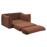 Temple &amp; Webster Aldo 1.5 Seater Oversized Single Boucle Sofa Bed