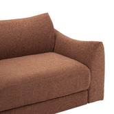 Temple &amp; Webster Aldo 1.5 Seater Oversized Single Boucle Sofa Bed