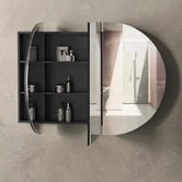 Temple &amp; Webster Belmont II 1200mm Double Vanity Package with Oval Shaving Cabinet