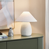 Temple &amp; Webster Ariel Cement Table Lamp