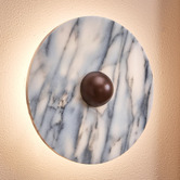 Temple &amp; Webster Hector Marble LED Wall Sconce