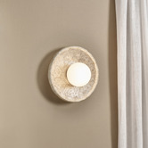 Temple &amp; Webster Riley Capiz Shell Wall Sconce