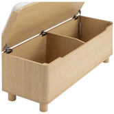 Temple &amp; Webster Rupert Boucle Storage Ottoman Bench