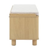 Temple &amp; Webster Rupert Boucle Storage Ottoman Bench