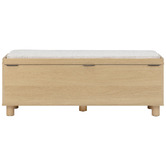 Temple &amp; Webster Rupert Boucle Storage Ottoman Bench