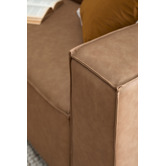 Temple &amp; Webster Russo 3 Seater Faux Leather Sofa