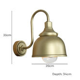 Temple &amp; Webster Everly Outdoor Wall Light