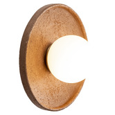 Temple &amp; Webster Riley Travertine-Look Wall Sconce
