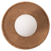 Temple &amp; Webster Riley Travertine-Look Wall Sconce