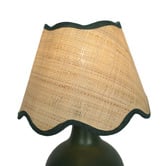 Temple &amp; Webster Pippa Ceramic &amp; Rattan Table Lamp