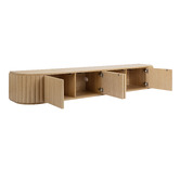Temple &amp; Webster Hayley Curved Wall-Mounted TV Unit