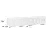 Temple &amp; Webster Hayley Curved Wall-Mounted TV Unit