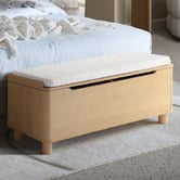 Temple &amp; Webster Rupert Boucle Storage Ottoman Bench