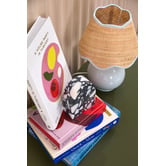 Temple &amp; Webster Pippa Ceramic &amp; Rattan Table Lamp