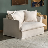 Temple &amp; Webster Softy Premium Oversized SIipcover Armchair