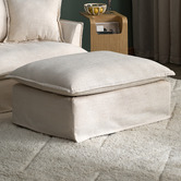 Temple &amp; Webster Softy Premium Slipcover Ottoman