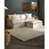 Temple &amp; Webster Softy Premium 3 Seater Queen Slipcover Sofa Bed