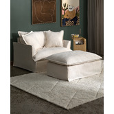 Temple &amp; Webster Softy Premium Oversized SIipcover Armchair