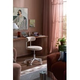 Temple &amp; Webster Beige Conrad Boucle Office Chair