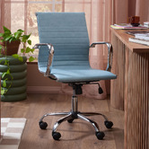 Temple &amp; Webster Eames Replica Faux Leather Office Chair