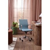 Temple &amp; Webster Eames Replica Faux Leather Office Chair