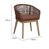 Temple &amp; Webster Laguna Rope Outdoor Dining Chair