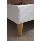 Temple &amp; Webster Alina Wavy Upholstered Bed