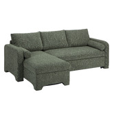 Temple &amp; Webster Frida 4 Seater Queen Sofa Bed with Reversible Chaise