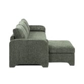 Temple &amp; Webster Frida 4 Seater Queen Sofa Bed with Reversible Chaise