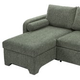 Temple &amp; Webster Frida 4 Seater Queen Sofa Bed with Reversible Chaise