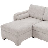 Temple &amp; Webster Frida 4 Seater Queen Sofa Bed with Reversible Chaise