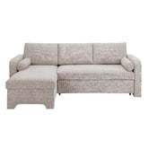 Temple &amp; Webster Frida 4 Seater Queen Sofa Bed with Reversible Chaise
