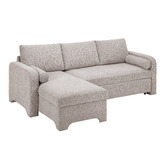 Temple &amp; Webster Frida 4 Seater Queen Sofa Bed with Reversible Chaise