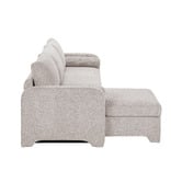 Temple &amp; Webster Frida 4 Seater Queen Sofa Bed with Reversible Chaise