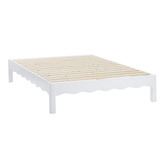 Temple &amp; Webster Evelyn Wavy Pine Wood Bed Base