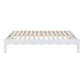 Temple &amp; Webster Evelyn Wavy Pine Wood Bed Base