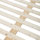 Temple &amp; Webster Evelyn Wavy Pine Wood Bed Base