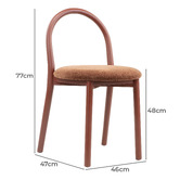 Temple &amp; Webster Lottie Arched Solid Beech Wood Dining Chairs