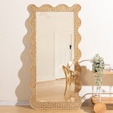 Temple &amp; Webster Lucia Wavy Full Length Mirror