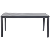 Temple &amp; Webster 6 Seater Kamari Aluminium Outdoor Dining Table